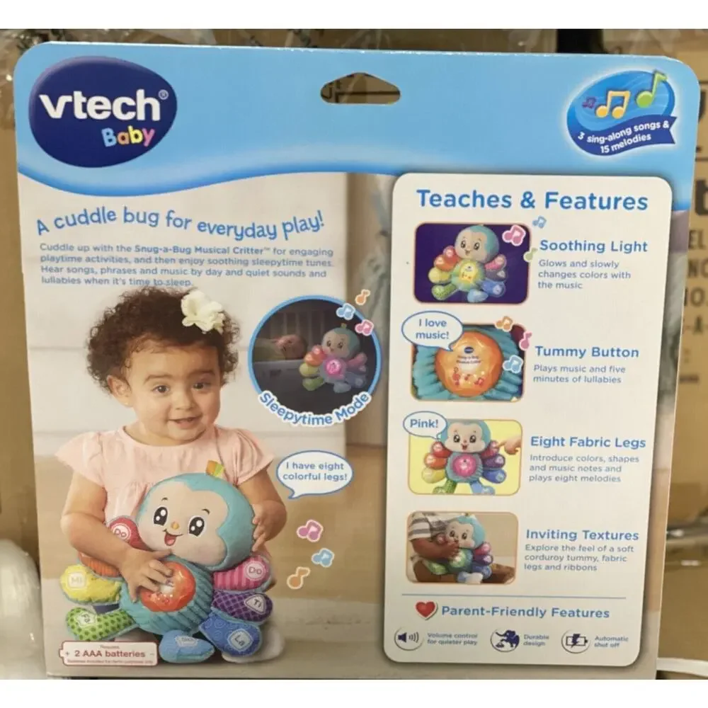 VTech® Snug-a-Bug Musical Critter™ Infant Toy NEW - Picture 2 of 4